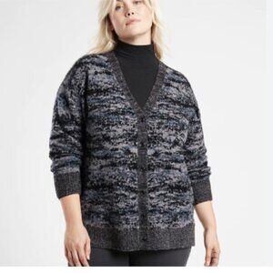 Atheta Westlake Textured Merino Wool Cardigan Fog Camo Cool